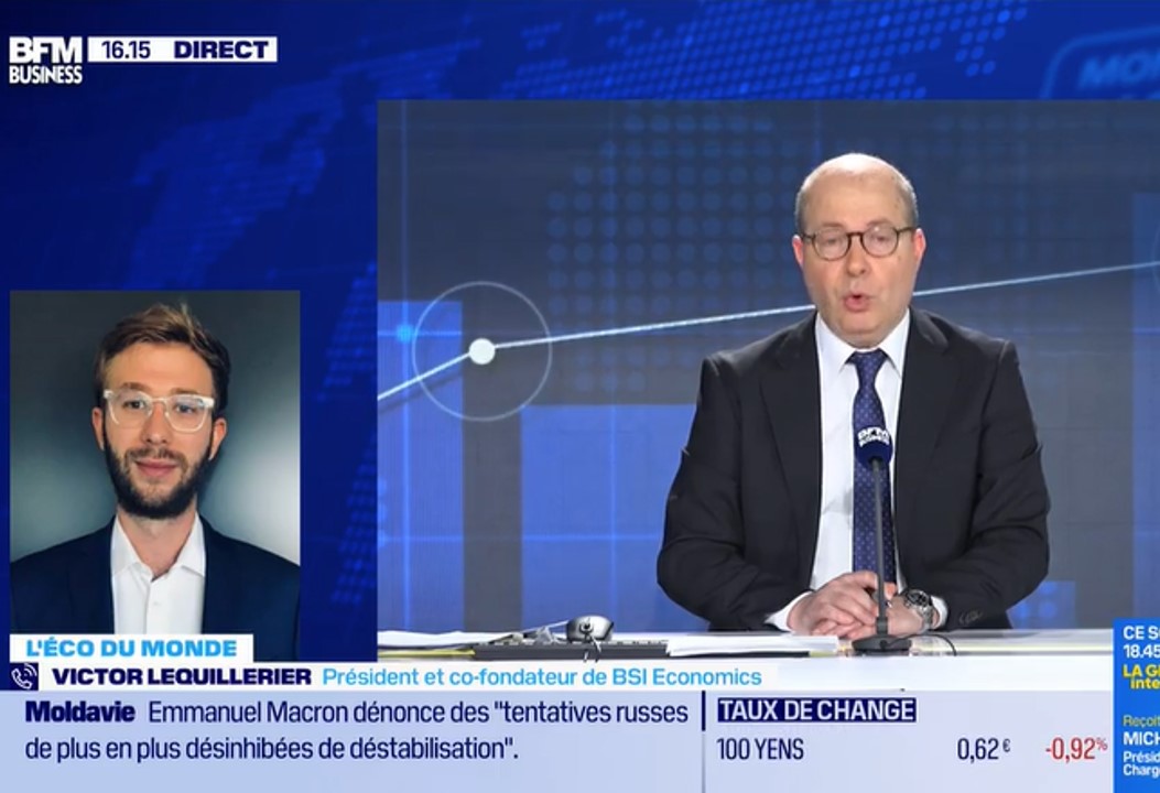 Victor Inflation Victor Lequillerier chez BFM à propos des risques de ralentissement de ...